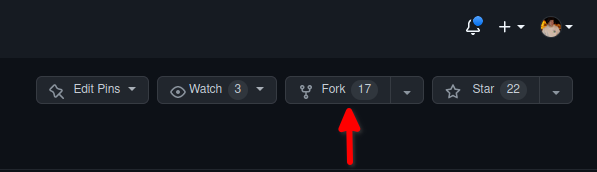 fork button